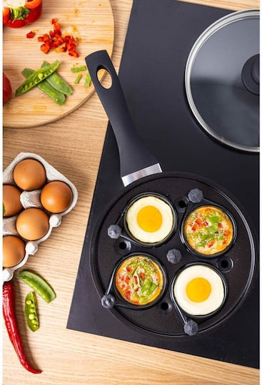 KING Hoff Pan for Pancakes made of Stainless Steel with Non-Stick Coating 20cm