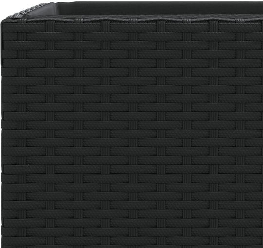 vidaXL Garden Set 3 Planters Plastic Black