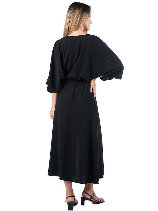 Access Maxi Kleid Schwarz