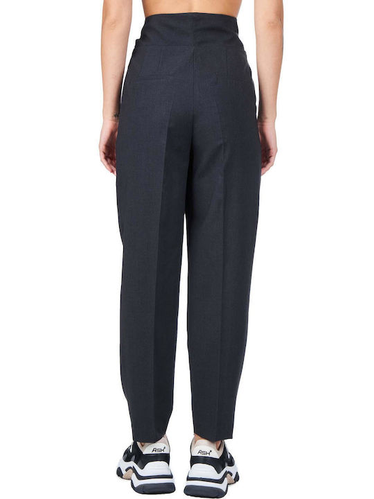 Access Women's High-waisted Fabric Trousers Gray