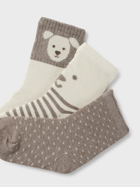 Mayoral Kids' Socks Beige 3 Pairs