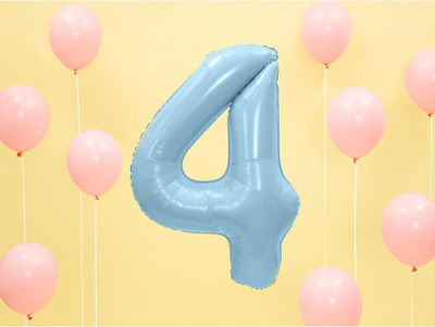 Composition with Balloons Foil Jumbo Number 4 86cm