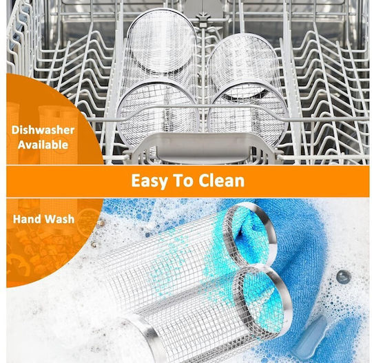 Aj BBQ Rolling Grilling Baskets Cooking Appliances Accessories