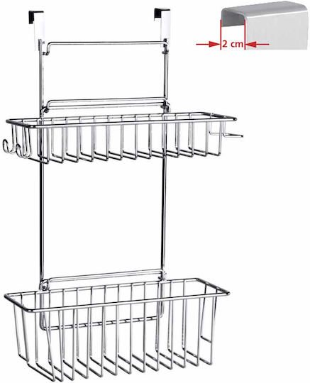 Wenko Κρεμαστό Ράφι Inox 32x47x47εκ. Γκρι