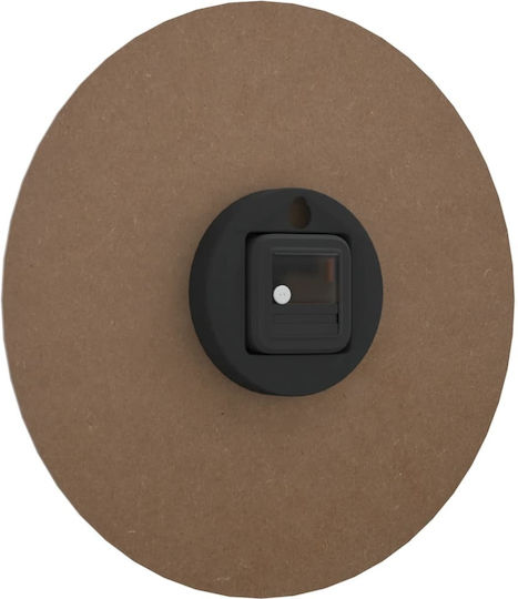 vidaXL Silent Wall Clock Wooden Yellow Ø30cm