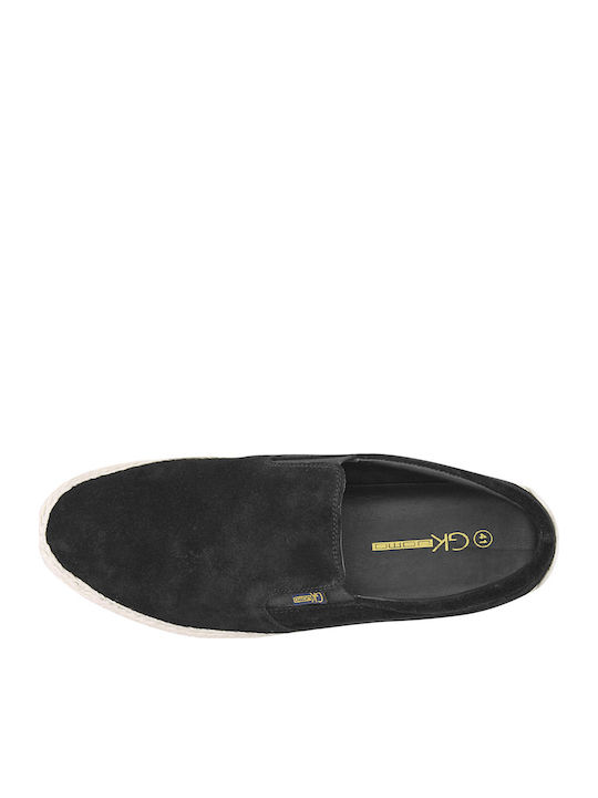 Wildleder Herren Espadrilles in Schwarz Farbe