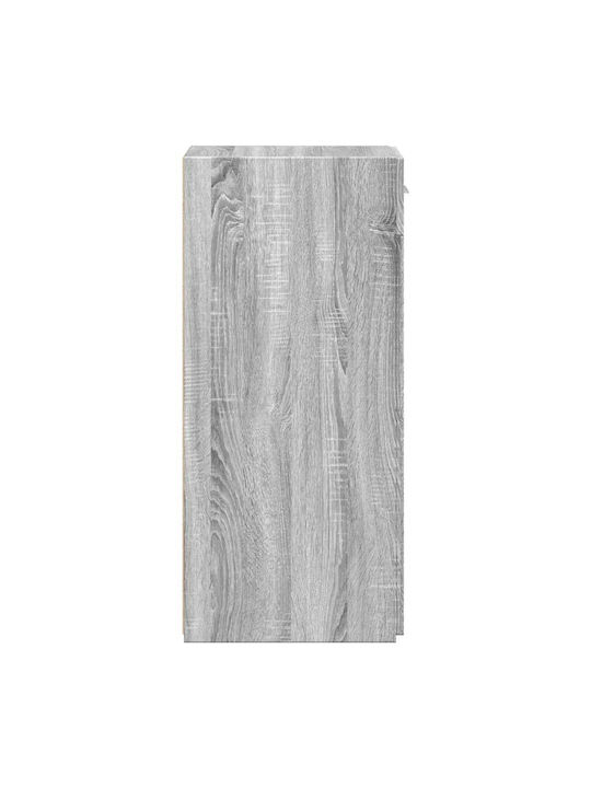 Living Room Display Cabinet made of Particle Board Grey 30x42.5x93cm