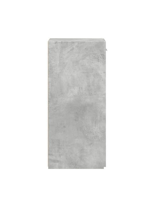 vidaXL Wohnzimmer Vitrine aus Spanplatte Grau 30x42.5x93cm