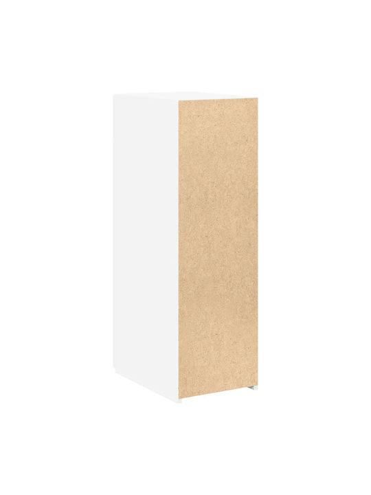 Living Room Cabinet Made of Particle Board White 30x42.5x93cm