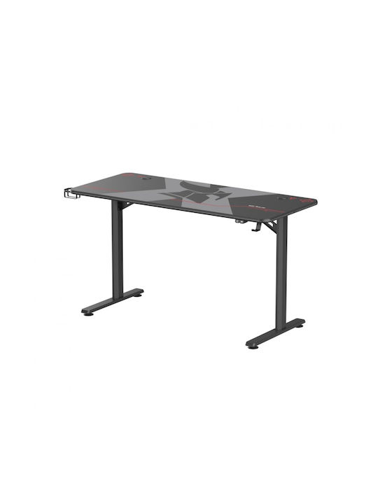 Spielbüro Aeter Rgb Holz Schwarz mit Metallbeinen & LED 120x60x75cm