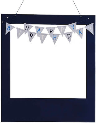 Ginger Ray "happy Birthday" Flags in Navy Blue color 8pcs