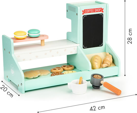 Ecotoys Children's Shop Coffee Shop made of Wood