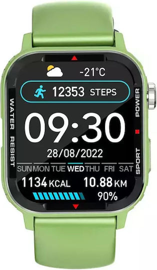 Nubi G96 Smartwatch με Παλμογράφο (Πράσινο)