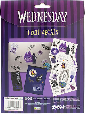 Χαρτάκια Σημειώσεων σε Κύβο Wednesday Tech Decals