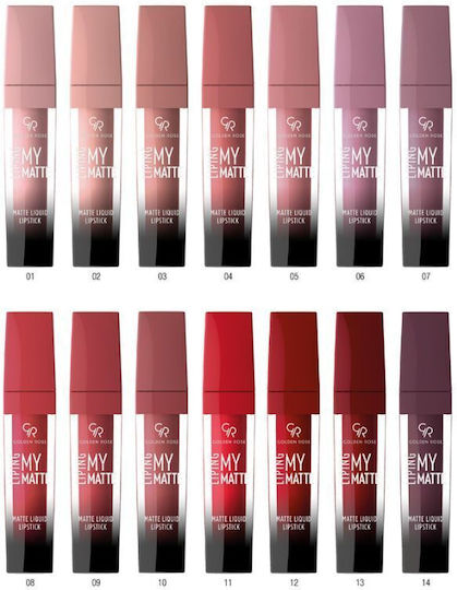 Golden Rose Liping My Matte Lang anhaltend Flüssig Lippenstift Matt 03 5ml 5gr
