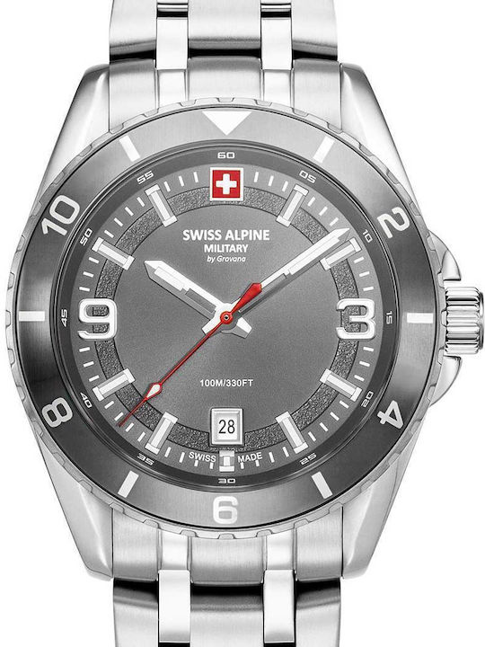 Swiss Alpine Military by Grovana Мъжки часовник с батерия и метална гривна