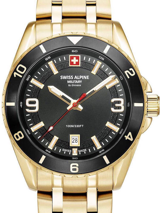 Swiss Alpine Military от Grovana Мъжки часовник с батерия и метална гривна
