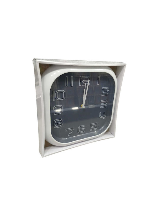 Wall Clock Plastic Gray Ø30cm