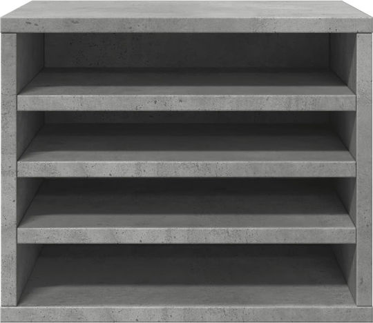 Ξύλινη Θήκη Χαρτιών σε Γκρι Χρώμα 26x29.5x36εκ. 1τμχ