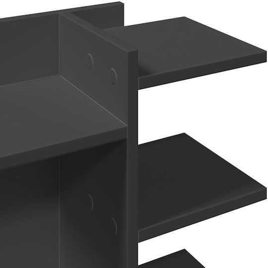 Wooden Pencil Holder in Black Color 1pcs 21.5x42x42cm