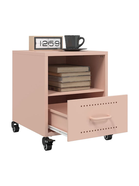 Noptiere Roz 2buc 36x39x43.5cm