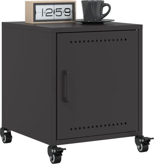 Wooden Bedside Tables Black 2 Pieces 36x39x43.5cm