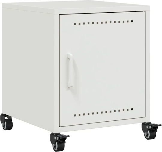 Wooden Bedside Tables White 2 Pieces 36x39x43.5cm
