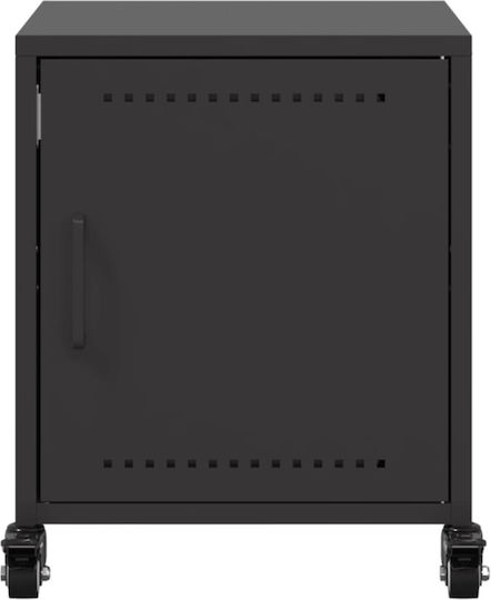 Wooden Bedside Tables Black 2 Pieces 36x39x43.5cm