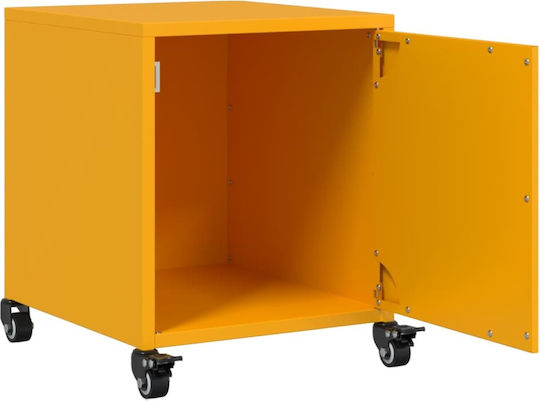 Wooden Bedside Tables Yellow 2 Pieces 36x39x43.5cm
