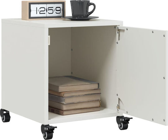 Wooden Bedside Tables White 2 Pieces 36x39x43.5cm