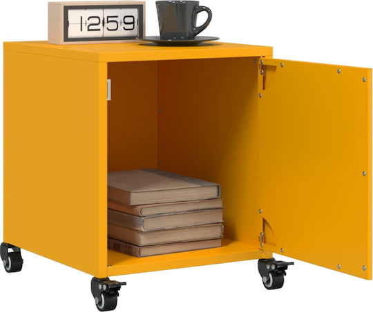 Wooden Bedside Tables Yellow 2 Pieces 36x39x43.5cm