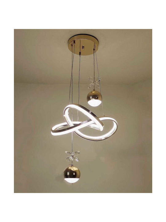 2125 Pendant Light Gold LED with Warm to Cool White Light 50cm