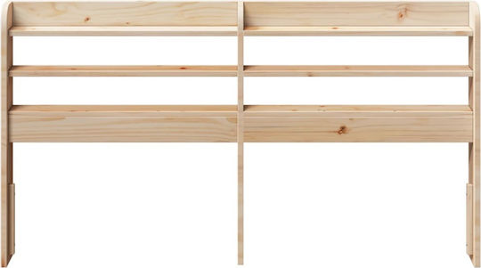vidaXL Kopfstützen Für Betten Hölzernes Beiges 160x82cm