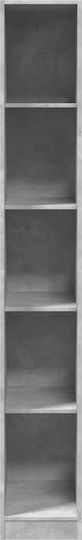 Bibliotecă Gri 30x50x200 cm