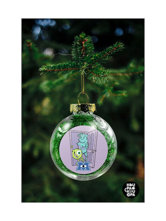 Koupakoupa Monster Inc Weihnachtshänger Kugel Ornament Plastik Durchsichtig 8cm