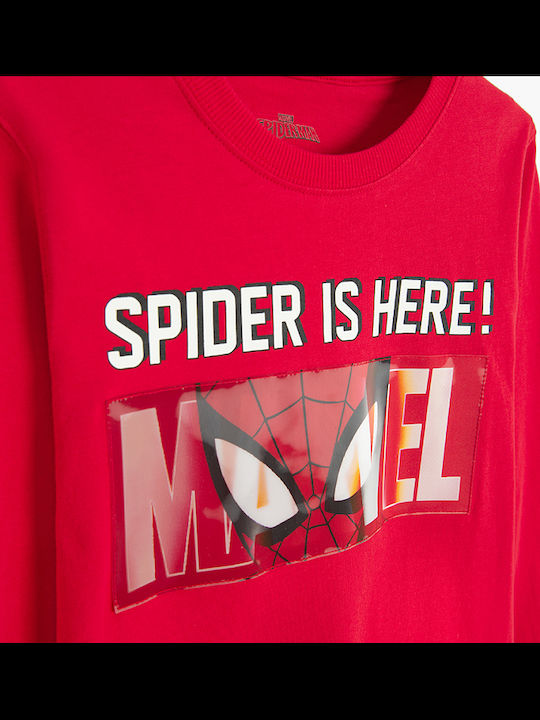 Hanorac Copii Roșu Spiderman Marvel