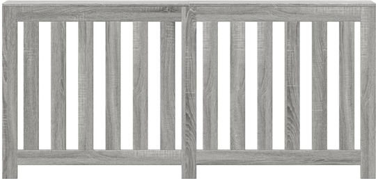 vidaXL Gray Particleboard Radiator Cover 175x20x82cm