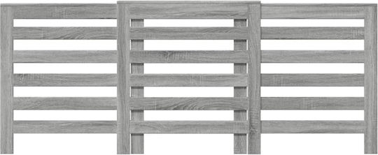 vidaXL Husă Pentru Radiator Din PAL Gri 205x21.5x83.5cm
