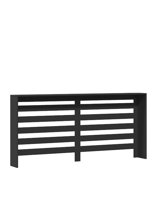 vidaXL Калориферно Капаче От ПДЧ Черно 175x20x82см