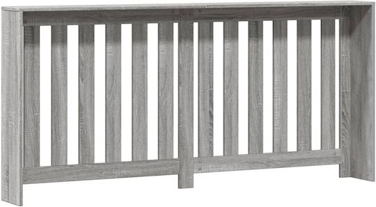vidaXL Gray Particleboard Radiator Cover 175x20x82cm