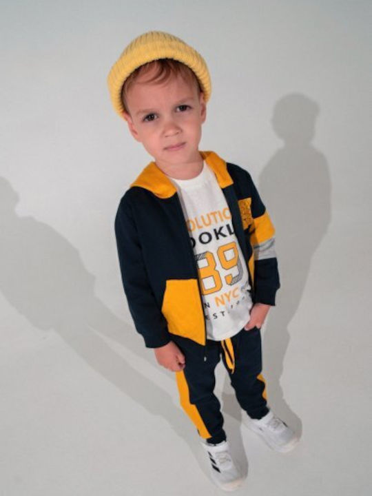 Kinder Sweatpants Set - Jogginganzug Ochre 3Stück