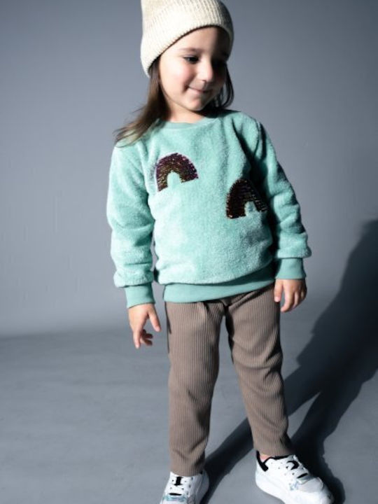 Evita Kinder Set mit Leggings Winter 2Stück Braun