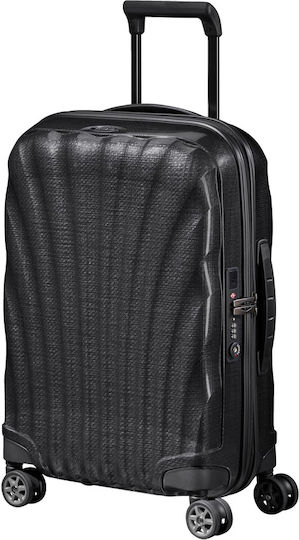 Samsonite C-lite Spinner Exp 55/20 Кабинен Куфар Твърд Черно с 4 колела Височина 55см.