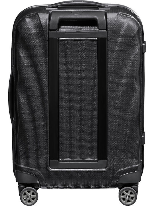 Samsonite C-Lite Cabin Hard Suitcase Black with 4 Wheels Height 55cm