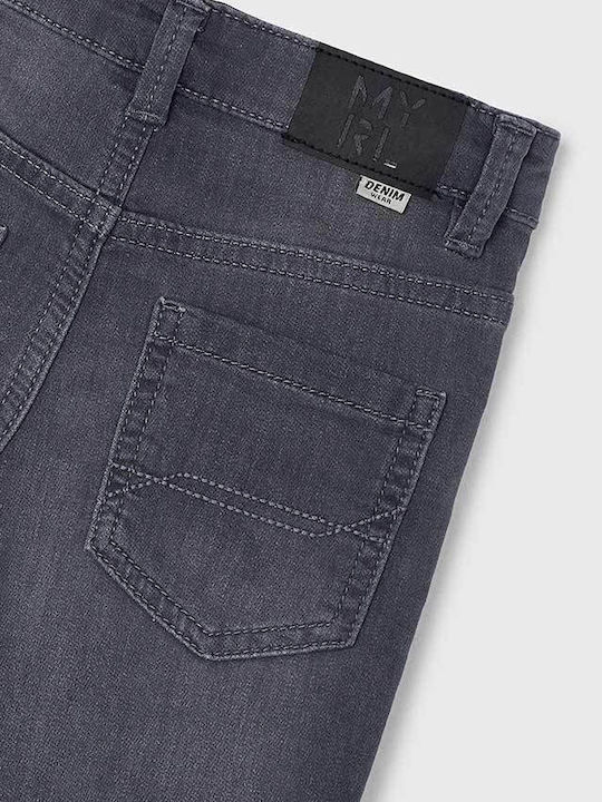 Kinder Schlaghose Jeans Schwarz