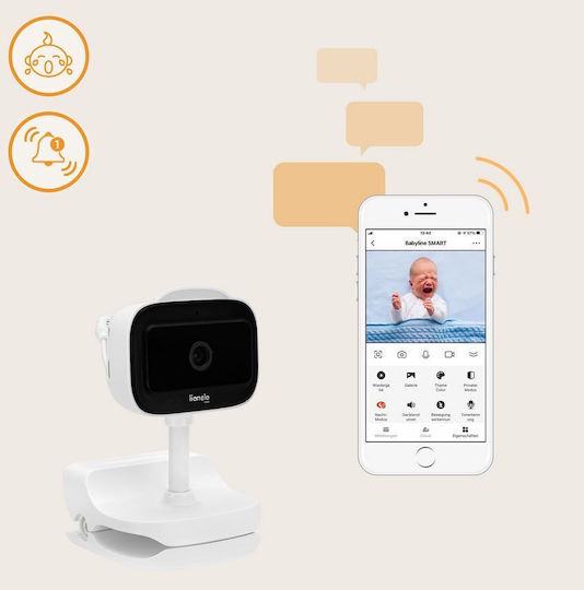 Lionelo Babyline Go Wireless Baby Monitor Camera & Audio , with Two-way Communication & Lullabies