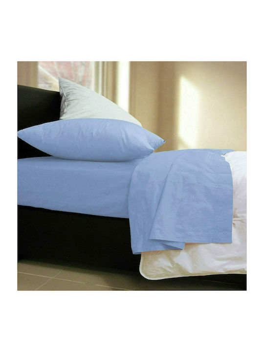 Nef-Nef Homeware Cearșaf Single cu Elastic 100x200+30cm. 564 Sky