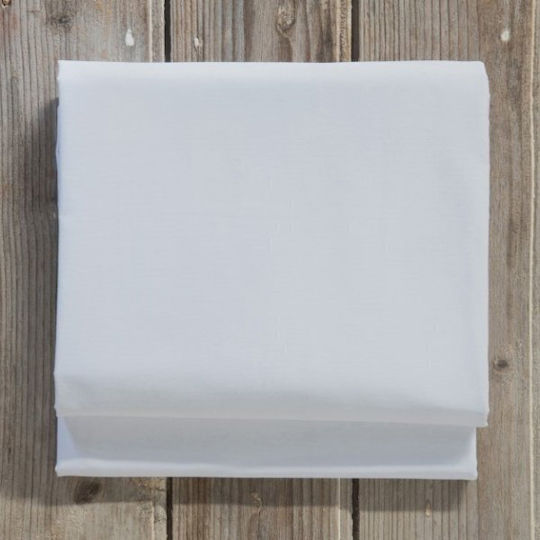 Nima Cearșaf Super dublu cu Elastic 165x205+35cm. Superior Alb