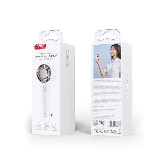 XO USB Handheld Clip-On Fan White Mf87 XO-MF87