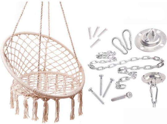 ikonka Gray Hammock Support Set